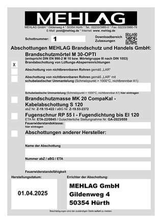 Kennzeichenschild